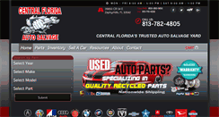 Desktop Screenshot of centralfloridaautosalvage.com